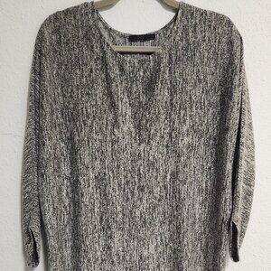 COS | Relaxed Mod Avant Garde Charcoal Heather Gray Dress Small